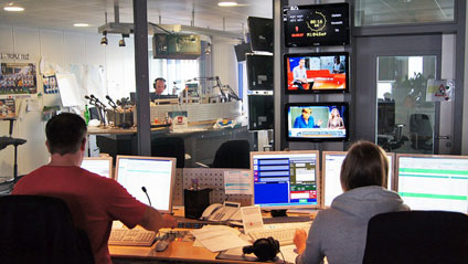 Die Senderegie von NDR 1 Welle Nord © NDR Fotograf: Katleen Mischewsky